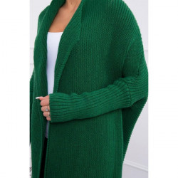Dámsky sveter s rukávmi typ netopiera MI2019-13 zelený Univerzálna Zelená #3