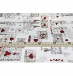 Dekoračná bavlnená látka Bormio, š. 140 cm Viacfarebná Šírka 140 cm #1