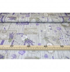 Dekoračná látka Bavlna levanduľa Fialová #1