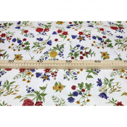 Dekoračná látka Bavlna Lúčne kvety, š. 140 cm Viacfarebná Šírka 140 cm #1