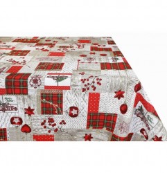Dekoračná látka bavlna Marry Christmas, šírka 140 cm Viacfarebná Vzorka (10x10 cm +/-1 cm) #5