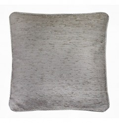 Gobelínová obliečka na vankúš s dekoračným lémom 42x42 cm svetlošedá Chenille IT150 Šedá 42x42 cm #1