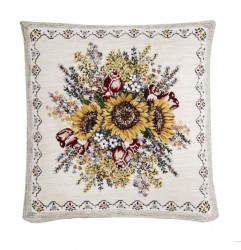 Gobelínová obliečka na vankúš Slnečnica Chenille IT101 Viacfarebná 40x60 cm