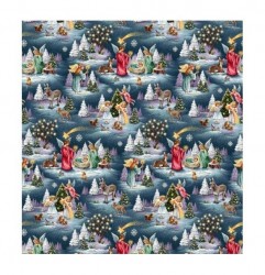 Gobelínová vianočná látka Eden 1208, š. 140 cm Viacfarebná Šírka 140 cm #2