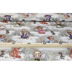 Gobelínová vianočná látka Eden 1281, š. 140 cm Viacfarebná Šírka 140 cm #1