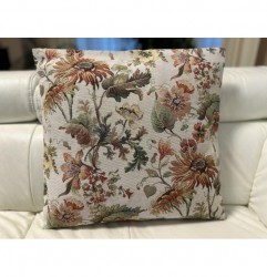 Jesenná gobelínová obliečka na vankúš s vintage motívom Eden 5015 Viacfarebná 42x42 cm #2