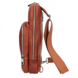 Kean Kožený batoh na rameno koňak Made in Italy, Koňak #2
