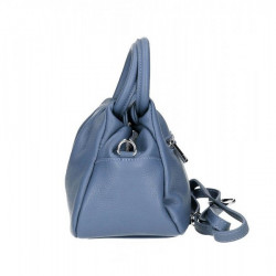 Kožená kabelka 673 Made in Italy blankytne modrá Blankytna modrá #2