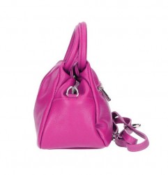 Kožená kabelka 673 Made in Italy fuchsia Fuchsia #2