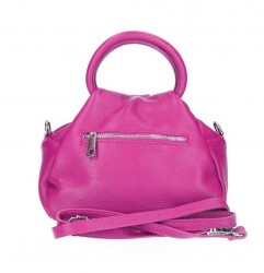 Kožená kabelka 673 Made in Italy fuchsia Fuchsia #3
