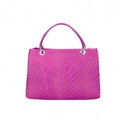 Kožená kabelka 765 fuchsia Made in Italy Fuchsia #1