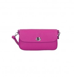 Kožená kabelka 766 fuchsia Made in Italy Fuchsia