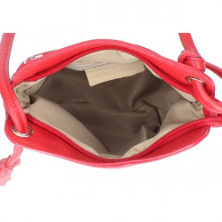 Kožená kabelka na rameno 5320 červená, Červená #1
