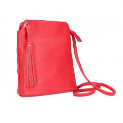 Kožená kabelka na rameno 5320 červená, Červená #2