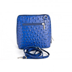 Kožená kabelka na rameno 603 azurovo modrá, Modrá #1