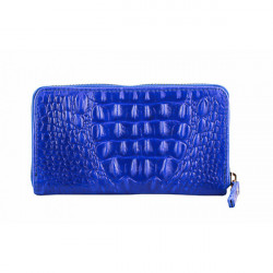 Kožená peňaženka 382 azurovo modrá Made in Italy, Modrá