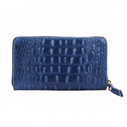 Kožená peňaženka 382 modrá Made in Italy, Modrá