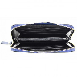 Kožená peňaženka 820B azurovo modrá, Modrá #1