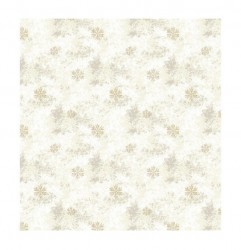 Mondo Italia Vianočná ženilková látka Snehové vločky s lurexom Viacfarebná Šírka 140 cm