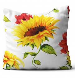 Obliečka na vankúš MIGD187 slnečnice a divé maky 40x40 cm Viacfarebná #1