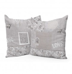 Obliečka na vankúš Romantic shabby béžová 40x40 cm Made in Italy Béžová 40x40 cm #1