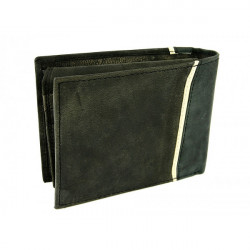 Pánska kožená peňaženka 734 šedo-čierna Route 66, Čierna #4