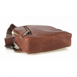 Pánska kožená taška cez rameno 990 hnedá, Hnedá #4
