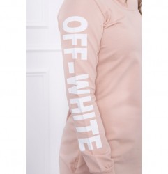 Šaty Off White MI62072 béžové Univerzálna Béžová #3