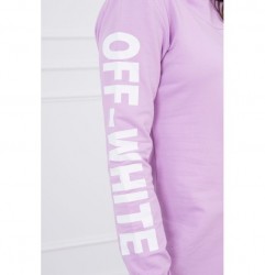 Šaty Off White MI62072 fialové Univerzálna Fialová #3