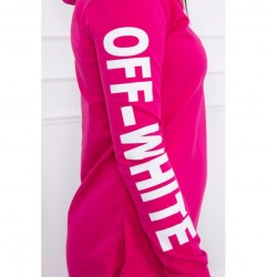 Šaty Off White MI62072 fuchsia Univerzálna Fuchsia #3