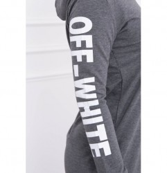 Šaty Off White MI62072 grafitové Univerzálna Grafitová #3