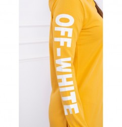 Šaty Off White MI62072 okrové Univerzálna Okrová #3