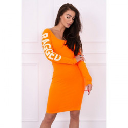 Šaty Ragged MI8828 oranžový neón Univerzálna Oranžová/neón