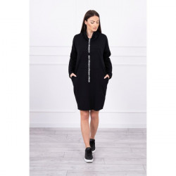 Šaty s kapucňou Bonjour MI0153 čierne Univerzálna Čierna #1