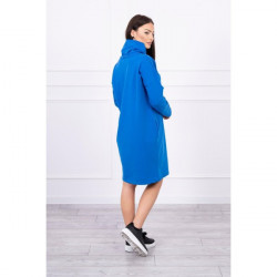 Šaty s kapucňou Bonjour MI0153 modré Univerzálna Modrá #2