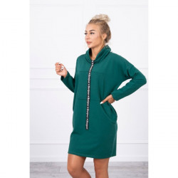 Šaty s kapucňou Bonjour MI0153 zelené Univerzálna Zelená