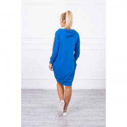 Šaty s reflexnou potlačou azurovo modré Univerzálna Modrá #2