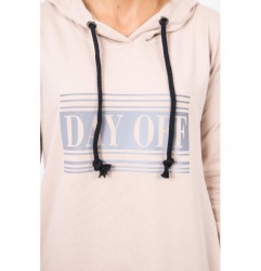 Šaty s reflexnou potlačou béžové Univerzálna Béžová #4