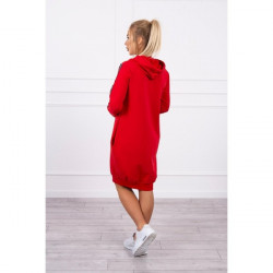 Šaty s reflexnou potlačou červené Univerzálna Červená #1