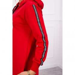 Šaty s reflexnou potlačou červené Univerzálna Červená #4