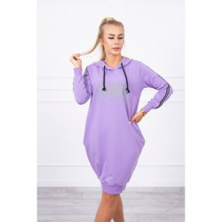 Šaty s reflexnou potlačou fialové Univerzálna Fialová