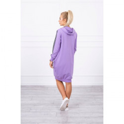 Šaty s reflexnou potlačou fialové Univerzálna Fialová #3