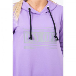 Šaty s reflexnou potlačou fialové Univerzálna Fialová #4
