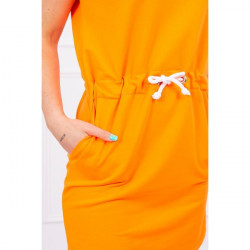 Šaty s vreckami a kapucňou MI8982 neónovo oranžové Univerzálna Oranžová/neón #3