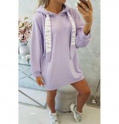 Šaty s vreckom MI9109 fialové Univerzálna Fialová #5