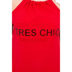 Šaty Tres Chic MI62182, Uni, Červená #3