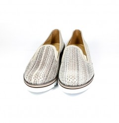 Talianske kožené slip-on mokasíny 99 béžové LORETTA VITALE, Béžová, 39 #2
