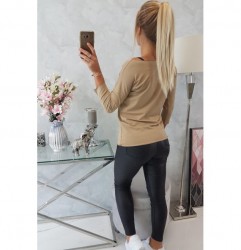 Tričko CASUAL MI8834 camel Univerzálna Kamel #4