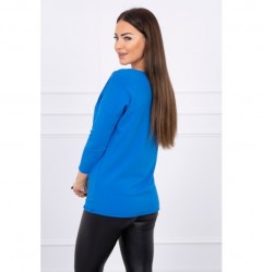 Tričko CASUAL MI8834 modré Univerzálna Modrá #1