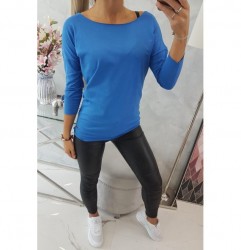 Tričko CASUAL MI8834 modré Univerzálna Modrá #4